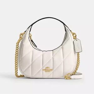 Coach Carmen mini crossbody White Quilted Women's Bag